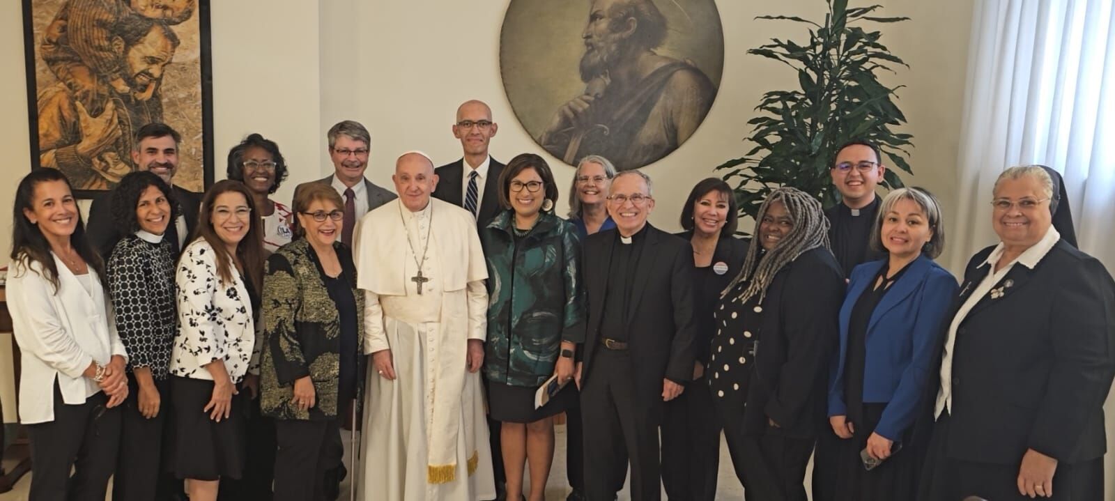 Pope Francis and Together Louisiana leaders